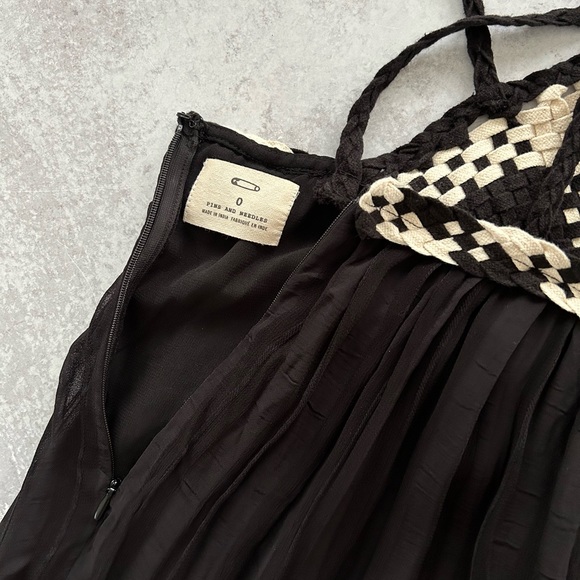 Urban Outfitters Pins & Needles Woven Bodice Maxi Dress, Black 0 XS - Picture 4 of 13